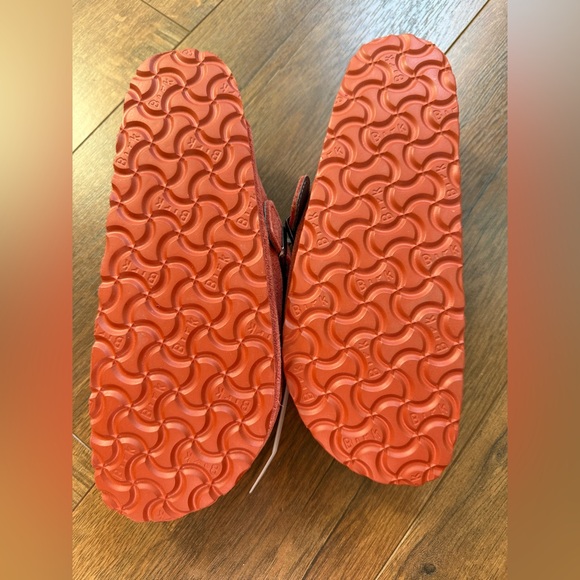 Birkenstock Boston Shearling Lined Clog (Women) - Sienna Red - 38 EU / 7-7.5US - Picture 8 of 9